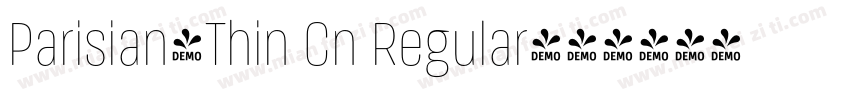 Parisian-Thin Cn Regular字体转换